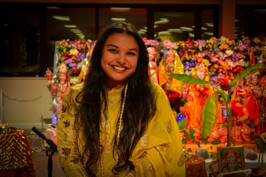 Sri Goberdhan at the Ganesh Chaturthi celebration at Dharma Mandir Newport